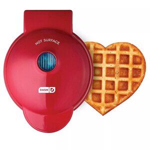 Heart shaped Dash Waffle maker new